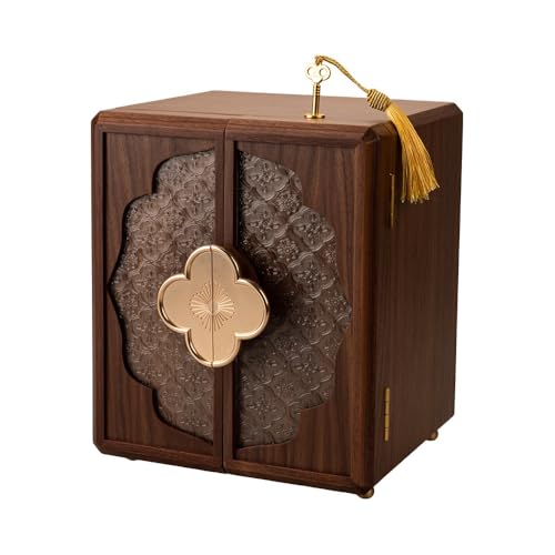 Volleboジュエリーボックス 木製 絡まない収 納ボックス 引き出し